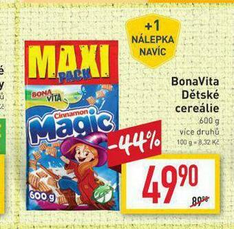 Billa Bonavita dětské cereálie nabídka