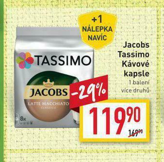 Billa Kávové kapsle tassimo nabídka