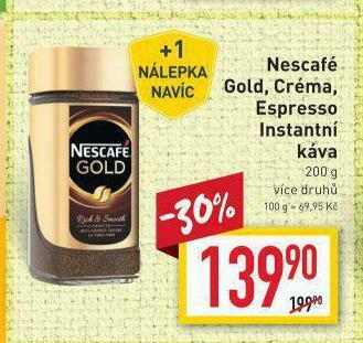 Billa Káva nescafé nabídka
