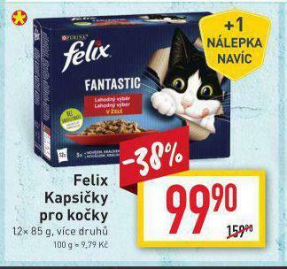 Billa Felix kapsičky pro kočky nabídka