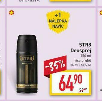 Billa Str8 deosprej nabídka
