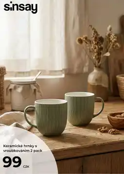 Sinsay sinsay keramické hrnky s vroubkováním nabídka