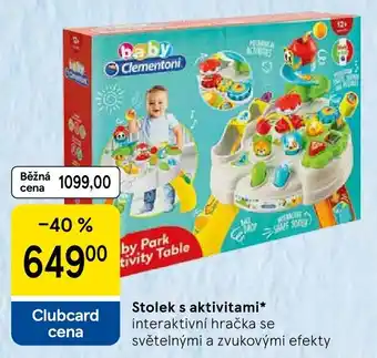 Baby Clementoni Stolek s aktivitami