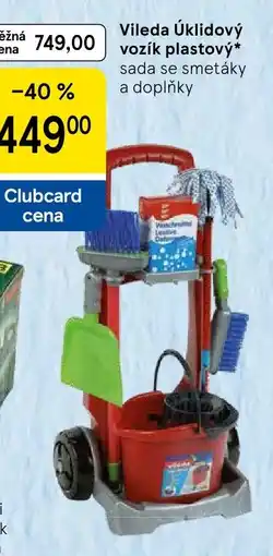 Tesco Vileda úklidový vozík plastový nabídka
