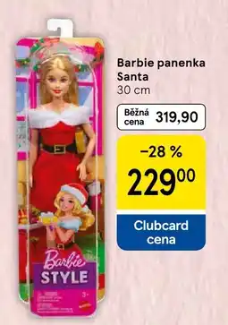 Tesco Barbie panenka Santa nabídka