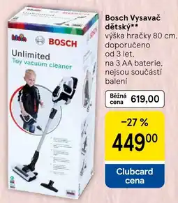 Tesco Bosch Vysavač dětský nabídka