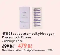 Oriflame Novage+ Peptidové ampulky Proceuticals Express nabídka