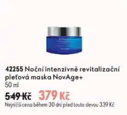 Oriflame NovAge+ Noční intenzivně revitalizační pleťová maska nabídka