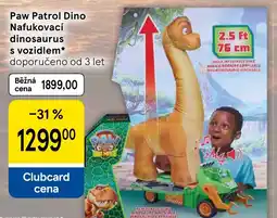 Tesco Paw Patrol Dino nafukovací dinosaurus s vozidlem nabídka
