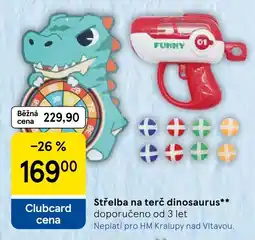 Tesco Funny střelba na terč dinosaurus nabídka