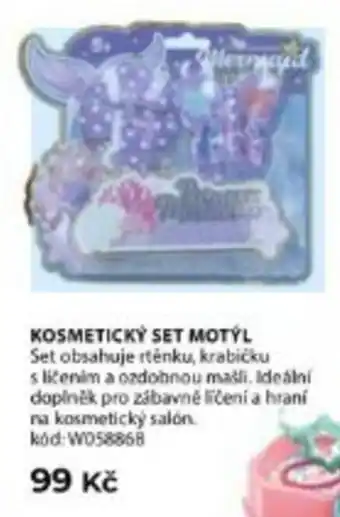 Mermaid kosmetický set motýl