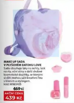 Wiky Make Up Sada v Plyšovém Batohu Love nabídka