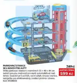 Wiky Topolino parkovací stanice se 6 kovovými auty nabídka