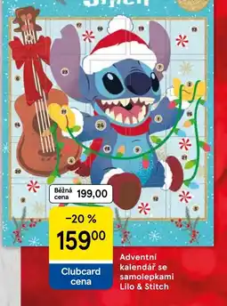 Tesco Lilo & Stitch Adventní kalendář se samolepками nabídka