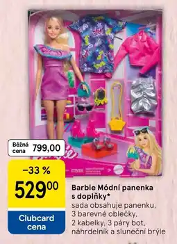 Tesco Barbie Módní panenka s doplňky nabídka