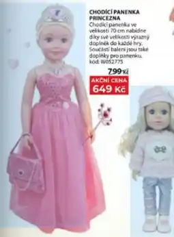 Wiky Chodící panenka princezna nabídka