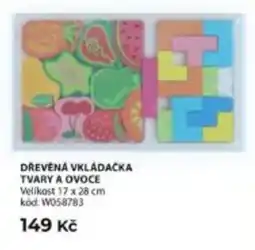 Wiky Dřevěná vkládačka tvary a ovoce nabídka