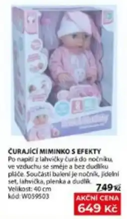 Wiky Čuračící miminko s efekty nabídka