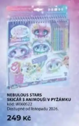 Wiky Drevo nebulous stars skicár s animouši v pyžámkou nabídka
