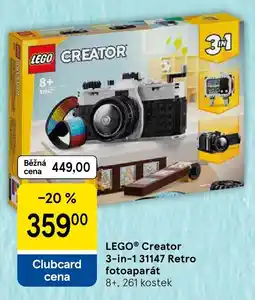 Tesco lego creator 3-in-1 retro fotoaparát nabídka