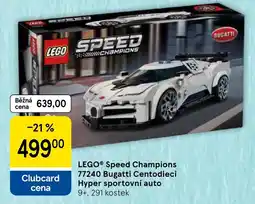 Tesco lego speed champions bugatti centodieci hyper sportovní auto nabídka