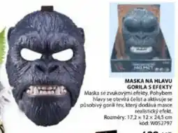 Wiky Maska na hlavu gorila s efekty nabídka