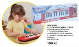 Wiky Bontempi elektronické klávesy mini nabídka