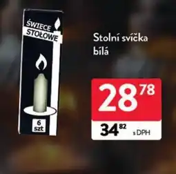 Qanto Stolní svíčka bílá nabídka