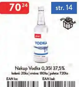 Qanto Nakup Vodka 37,5% nabídka