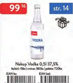 Qanto Nakup Vodka 37,5% nabídka
