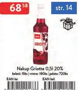 Qanto Nakup Griotte 20% nabídka