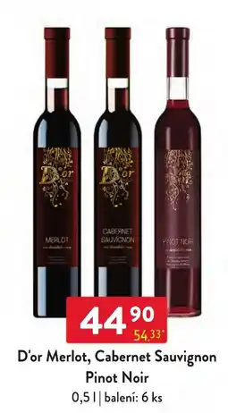 Qanto D'or Merlot, Cabernet Sauvignon Pinot Noir nabídka