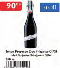 Qanto Tonon Prosecco Doc Frizzante nabídka