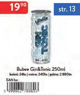 Qanto Bubee Gin&Tonic nabídka