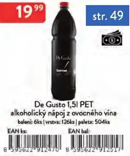 Qanto De Gusto alkoholický nápoj z ovocného vína nabídka