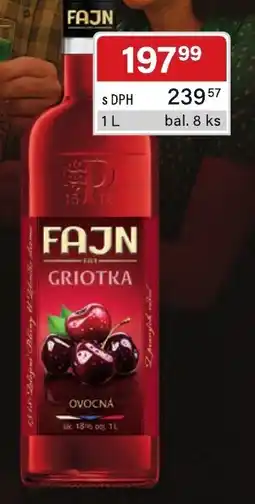 Qanto Fajn griotka ovocná nabídka