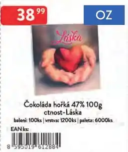 Qanto Čokoláda hořká 47% ctnost-Láska nabídka