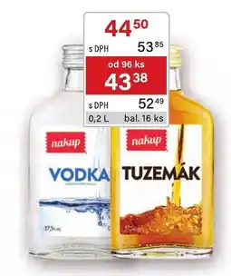 Qanto nakup vodka nabídka