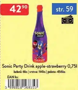 Qanto Sonic Party Drink apple-strawberry nabídka