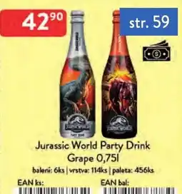 Qanto Jurassic World Party Drink Grape nabídka