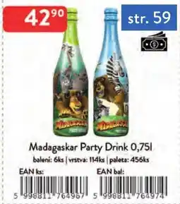 Qanto Madagaskar Party Drink nabídka