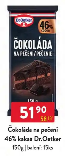 Qanto Dr.Oetker čokoláda na pečení nabídka