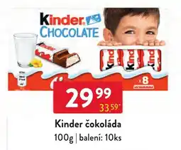 Qanto Kinder čokoláda nabídka