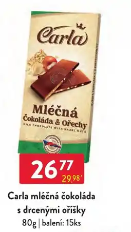 Qanto Carla mléčná čokoláda s drcenými oříšky nabídka