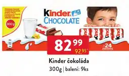 Qanto Kinder čokoláda nabídka