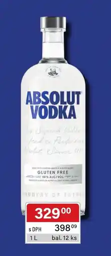 Qanto Absolut vodka nabídka