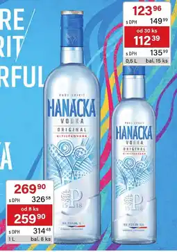 Qanto Hanacka vodka original 6+filtrovana nabídka