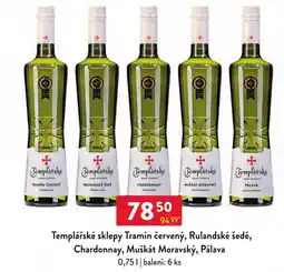 Qanto Templářské sklepy Tramín červený, Rulandské šedé, Chardonnay, Muškát Moravský, Pálava nabídka