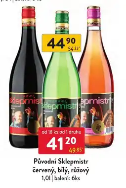 Qanto Původní Sklep mistr červený, bílý, růžový nabídka