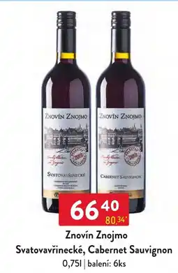 Qanto Znovín Znojmo Svatovavřinecké, Cabernet Sauvignon nabídka